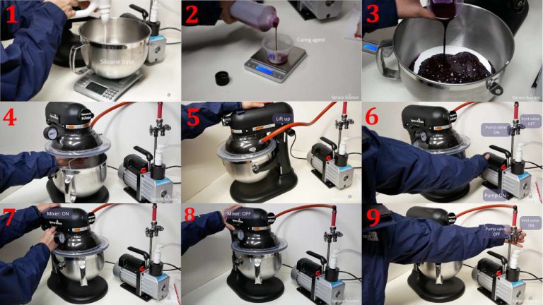 Vacuum Mixer Spruce Science Steps